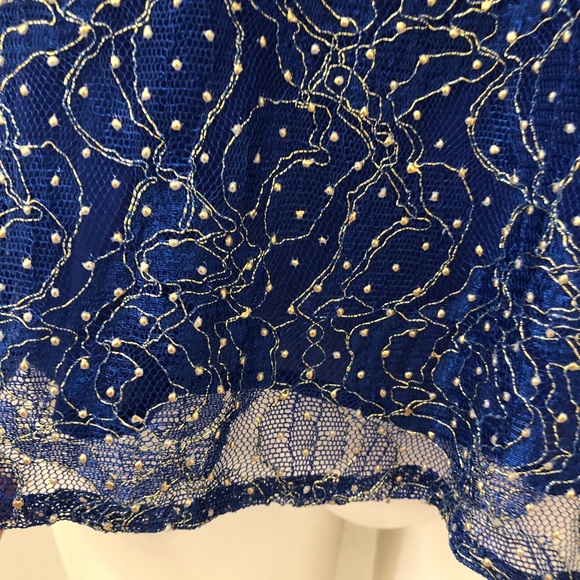 Anthropologie Sunday in Brooklyn S Blue Beaded Top - Picture 3 of 10